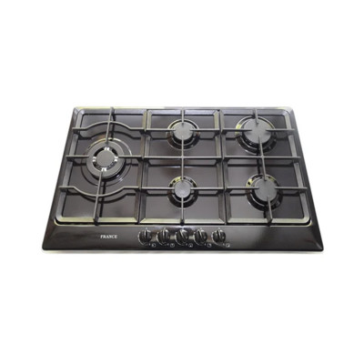 FRANCE PLUX 95BLK Gas Cooktop 85CM Cast Iron Black (Made In