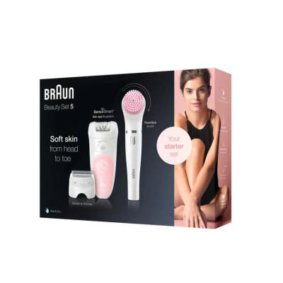 Braun SES5-875BS silkepil 5 Sensosmart + Facial Cleaning
