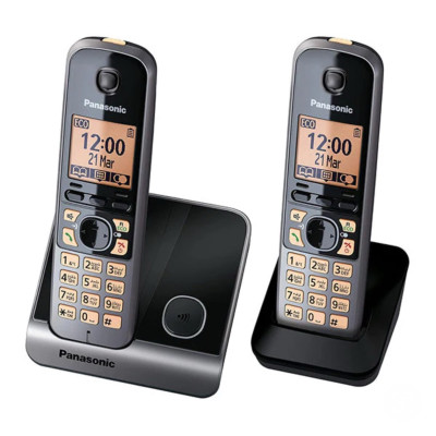 Panasonic KX-TG6712 Cordless Phone X2 + Power Back Up