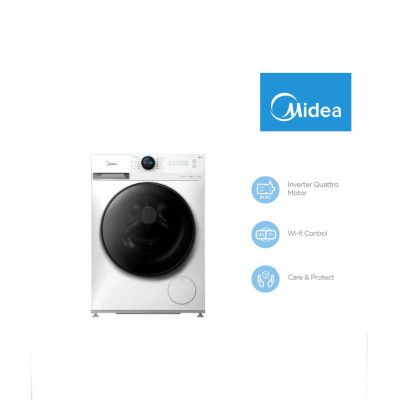 MIDEA MF200W110WB/W Washing Machine 11Kg Front Load, Quatro