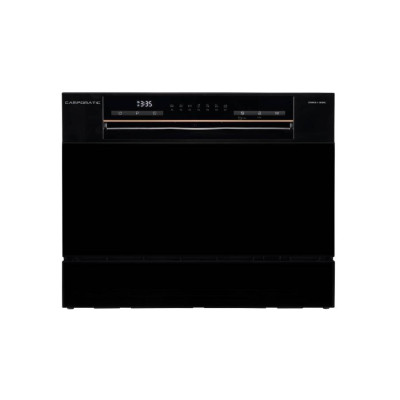 CAMPOMATIC DW215BC Counter Top Dishwasher, Black 7 Programs