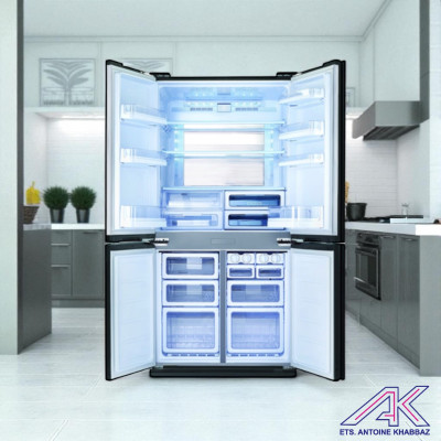 Sharp SJ-FE87VSS French Door Stainless Refrigerator