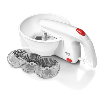HAEGER VM-25W.001A Vite Vite Electric Vegetable Mill, 3 Inox