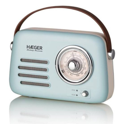 HAEGER RB-BLU.002A Vintage FM Radio with Bluetooth Speaker