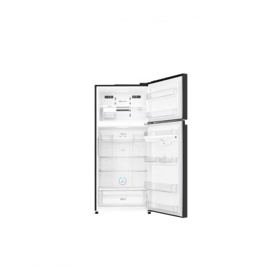 LG GN-C702SGGM Top Mount Refrigerator, Glass Black, Smart