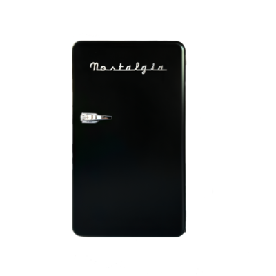 Nostalgia BC90YBK Retro Fridge One Door, Black Matt
