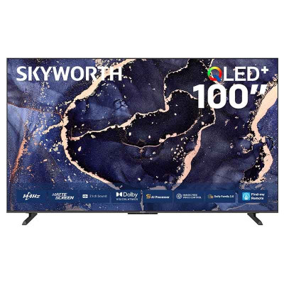SKYWORTH, Qled 100" 4K Smart Google TV 144Hz HDR10+