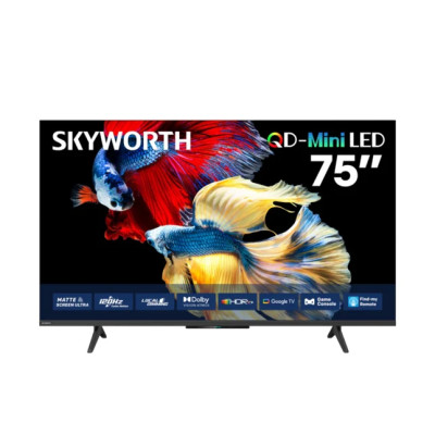 Skyworth, QD Mini LED 75” Smart Google TV 120Hz HSR Gaming