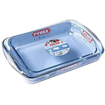 Tefal PY912S799 Pyrex Set 2 Rectangular Roasters 2.6L 3.7L